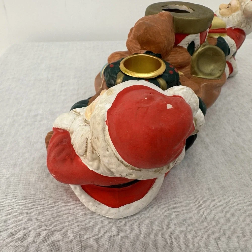 Kitsch ceramic candlestick